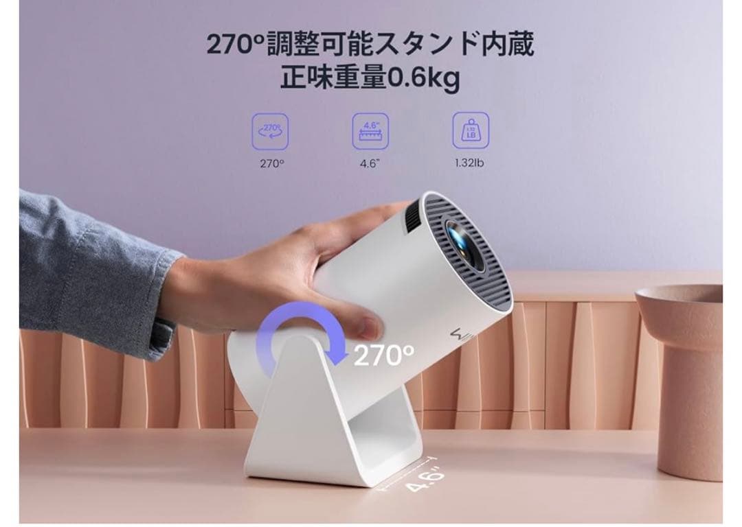 未使用！プロジェクター 小型18000LM 家庭用天井投影 S27Pro