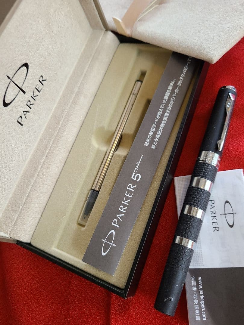 パーカー　5th ブラック　ラバー&メタルCT インク黒　イギリス