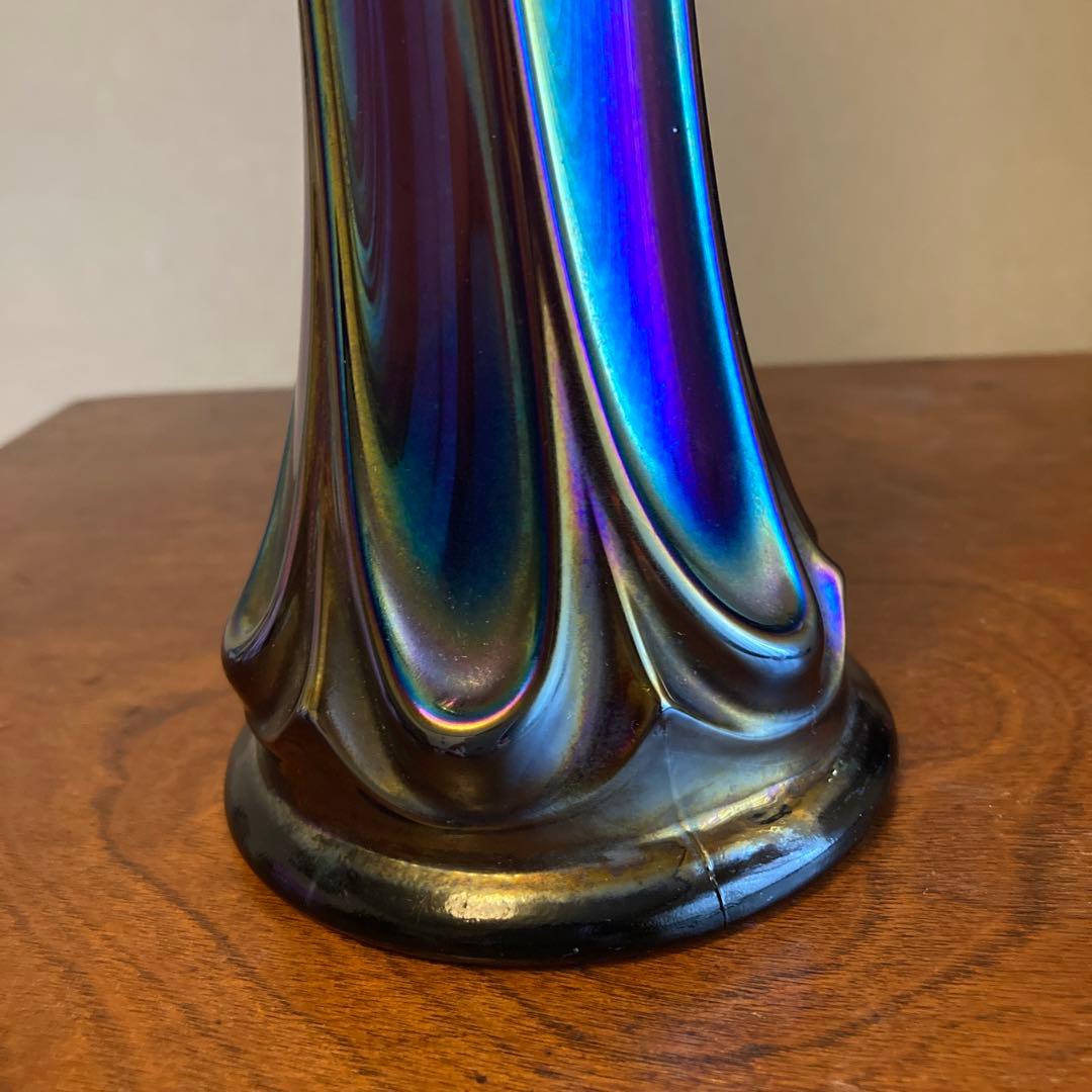 Fenton社 オ-ルドフェントン カーニバル 花瓶 USA