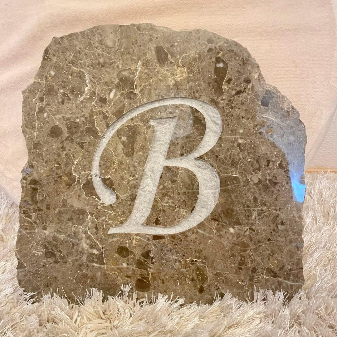 イタリア産天然石×アルファベットデザイン 《ラグジュアリー天然石》　9つセット