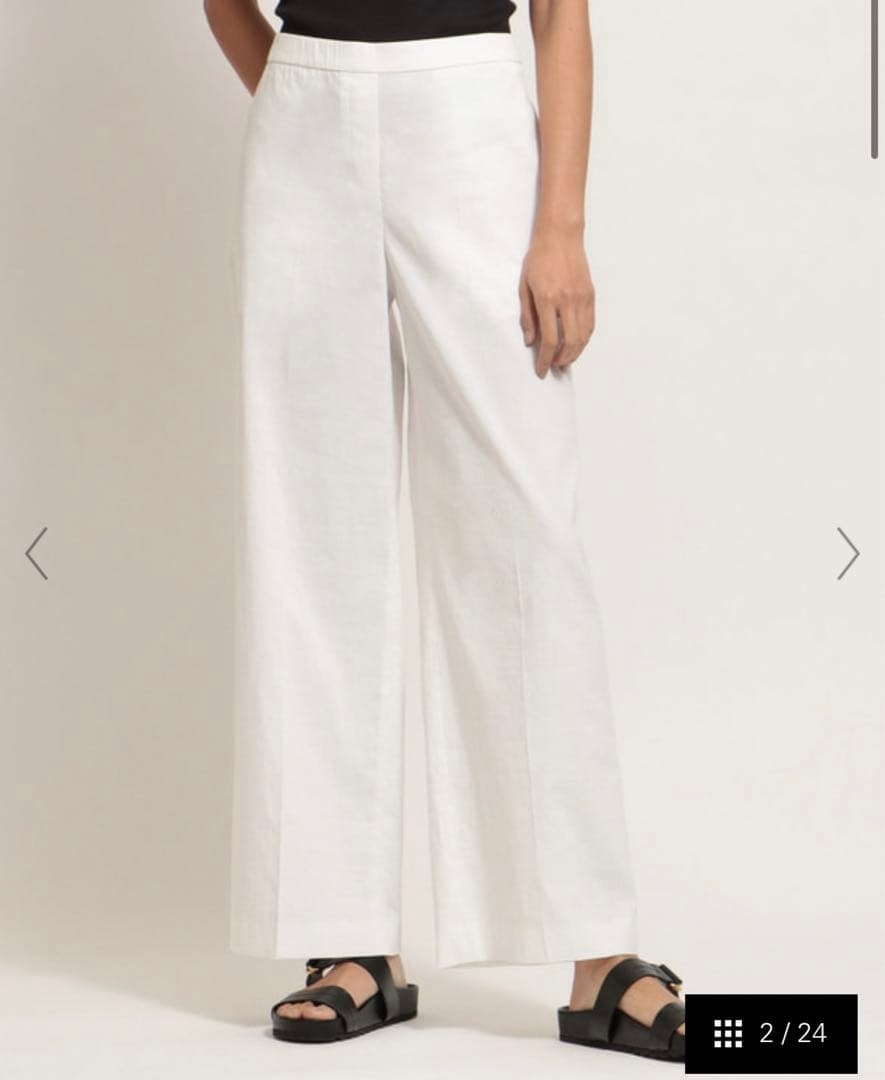 パンツ Theory / Eco Crunch Wash Wide Pull On