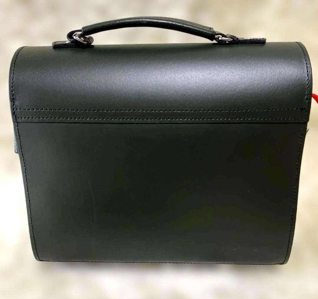 ザッチェルズ 2WAYショルダーハンドバック　英国製レザー　シュガーキューブ