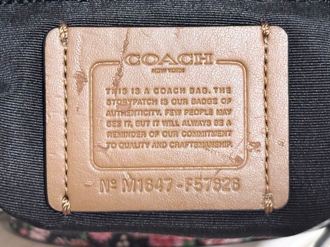 葉*ぱ様 コーチ 2way ショルダーバッグ ミニベネット ボストンバッグ 花柄