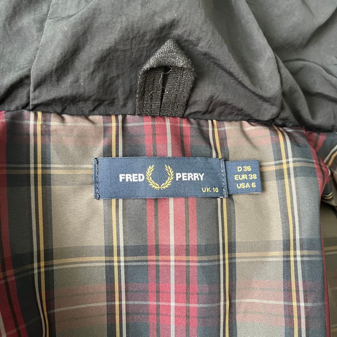 フレッドペリー 5way ライナー付 モッズコート ファー ネイビー UK10