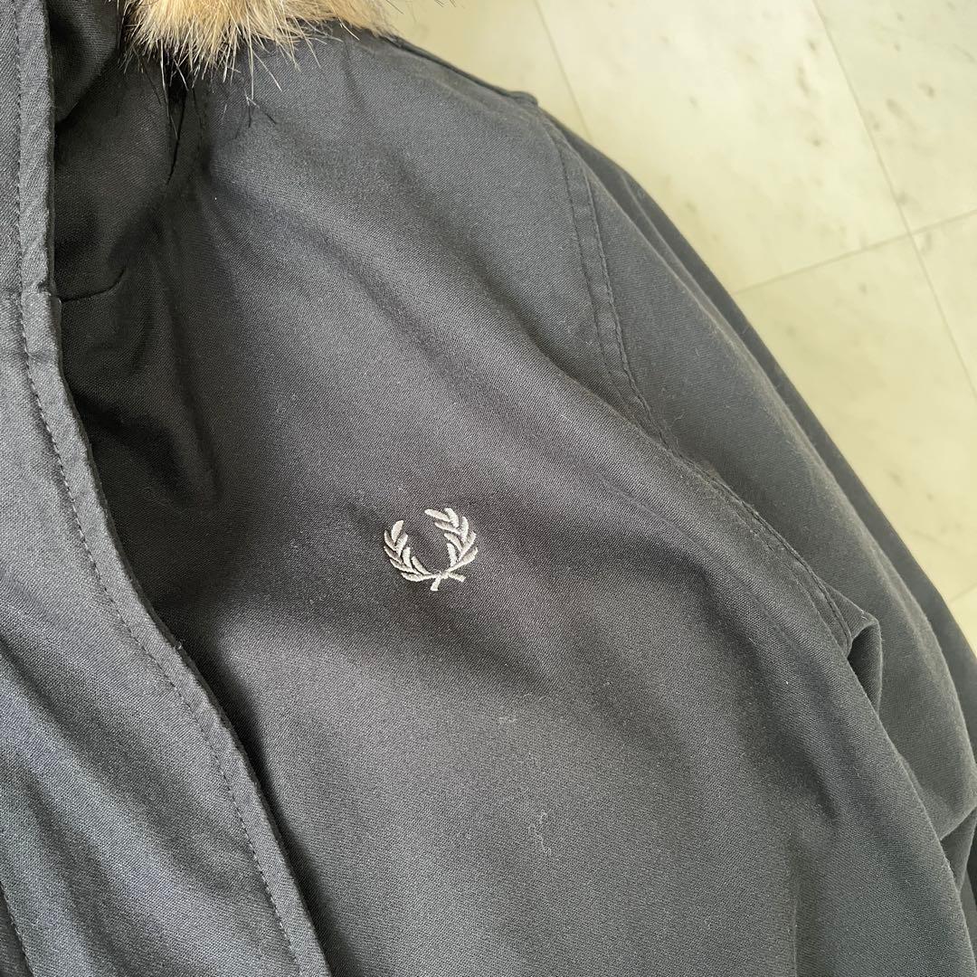 フレッドペリー 5way ライナー付 モッズコート ファー ネイビー UK10