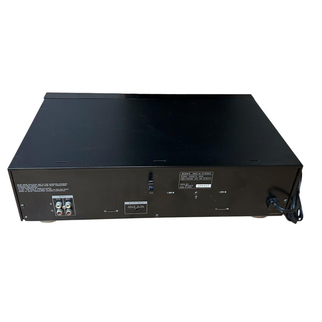 動作確認済 SONY カセットデッキ TCーRX1000T