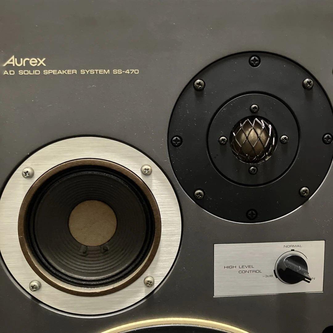 【3日間の決算バーゲン】《完動品》Aurex AD SS-470スピーカー①Ｒ側