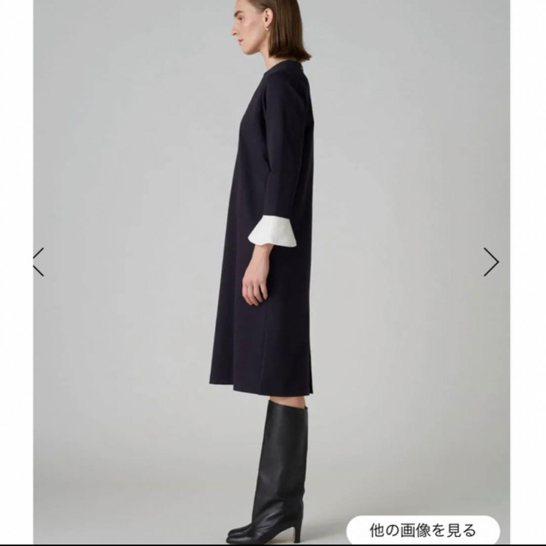 トゥモローランド　Ballsey　ニットコンビポンチ クルーネックワンピース