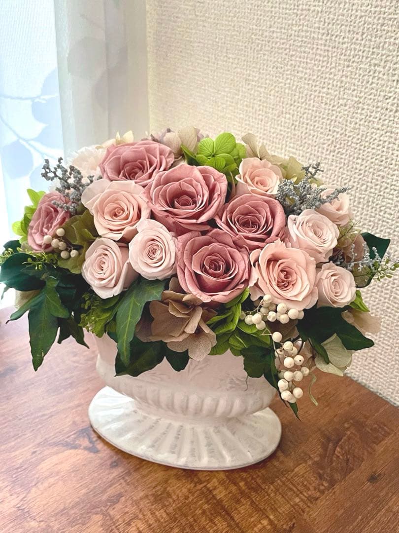 *゜..Rose Tiara.*゜..華やかなプリザーブドフラワー　アンティーク