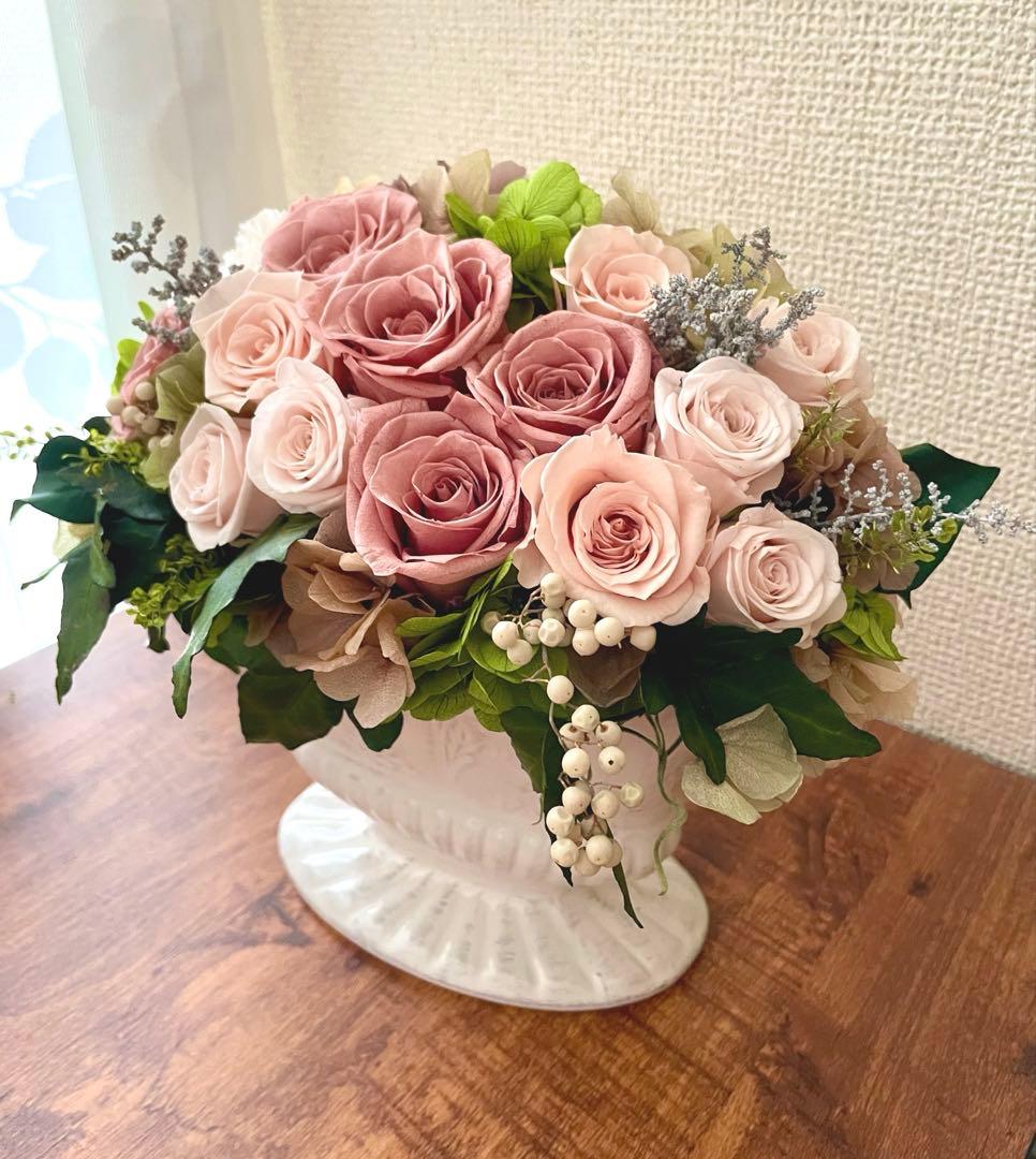 *゜..Rose Tiara.*゜..華やかなプリザーブドフラワー　アンティーク