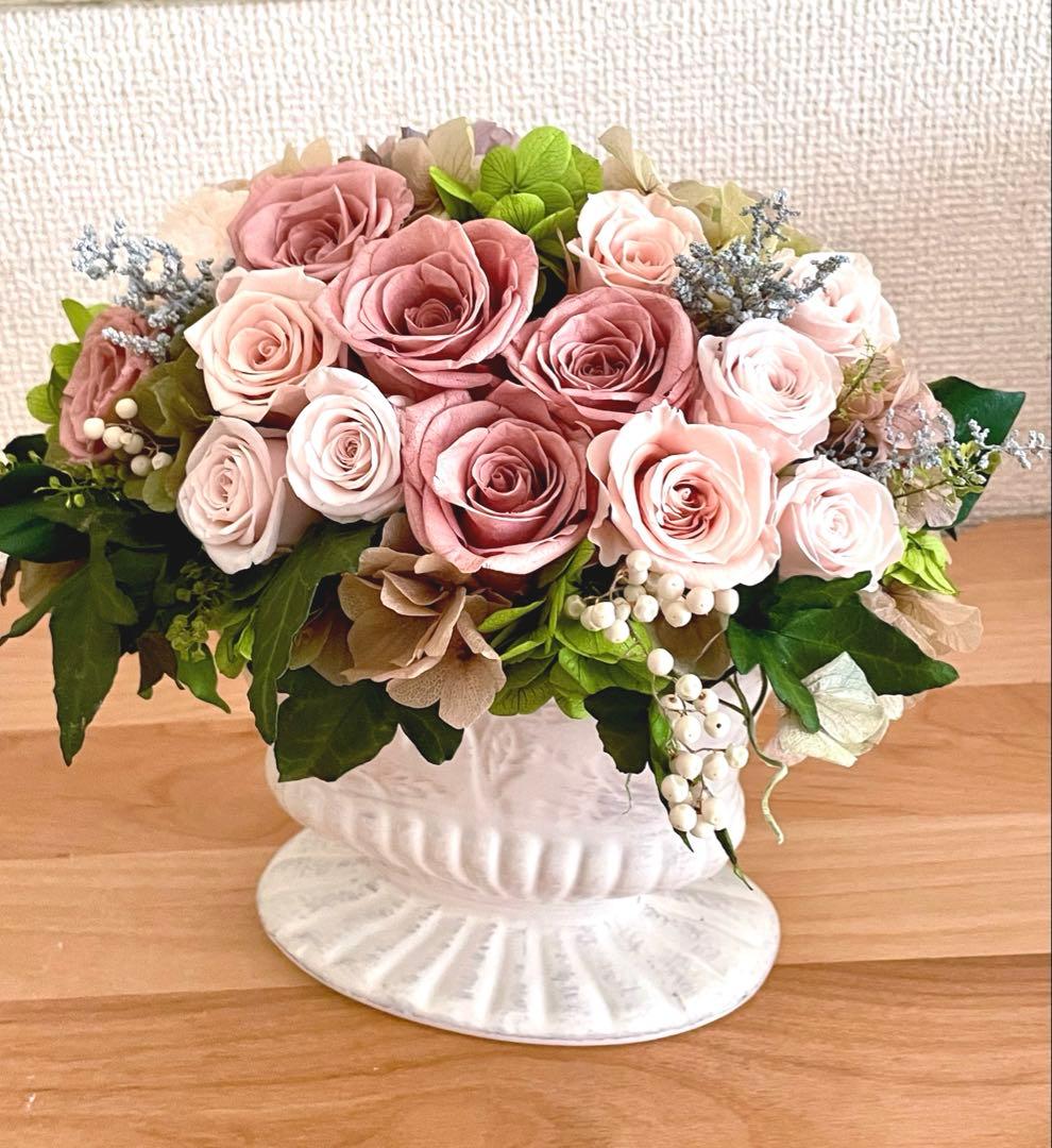 *゜..Rose Tiara.*゜..華やかなプリザーブドフラワー　アンティーク