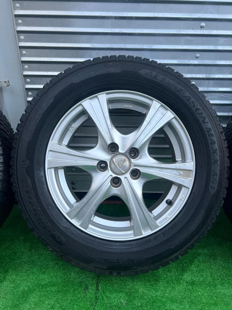 WEDS15x6J ホイールとオールシーズンタイヤ195/65R15 4本セット