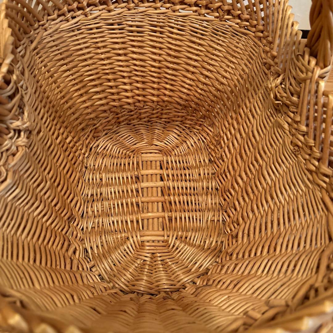 キャトル・セゾン　フランス柳バスケット　パニエ １本手付クロスＳ