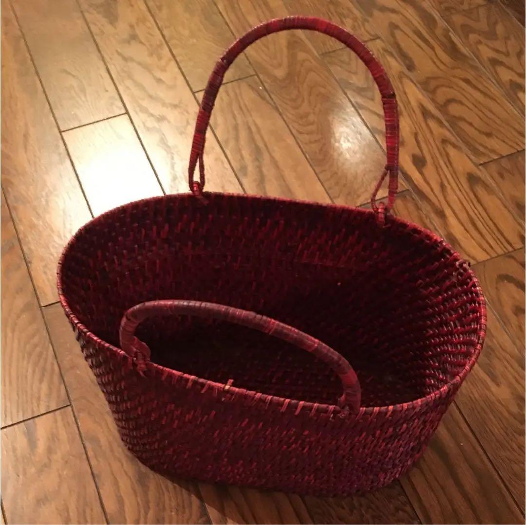 籐製バスケット 籠