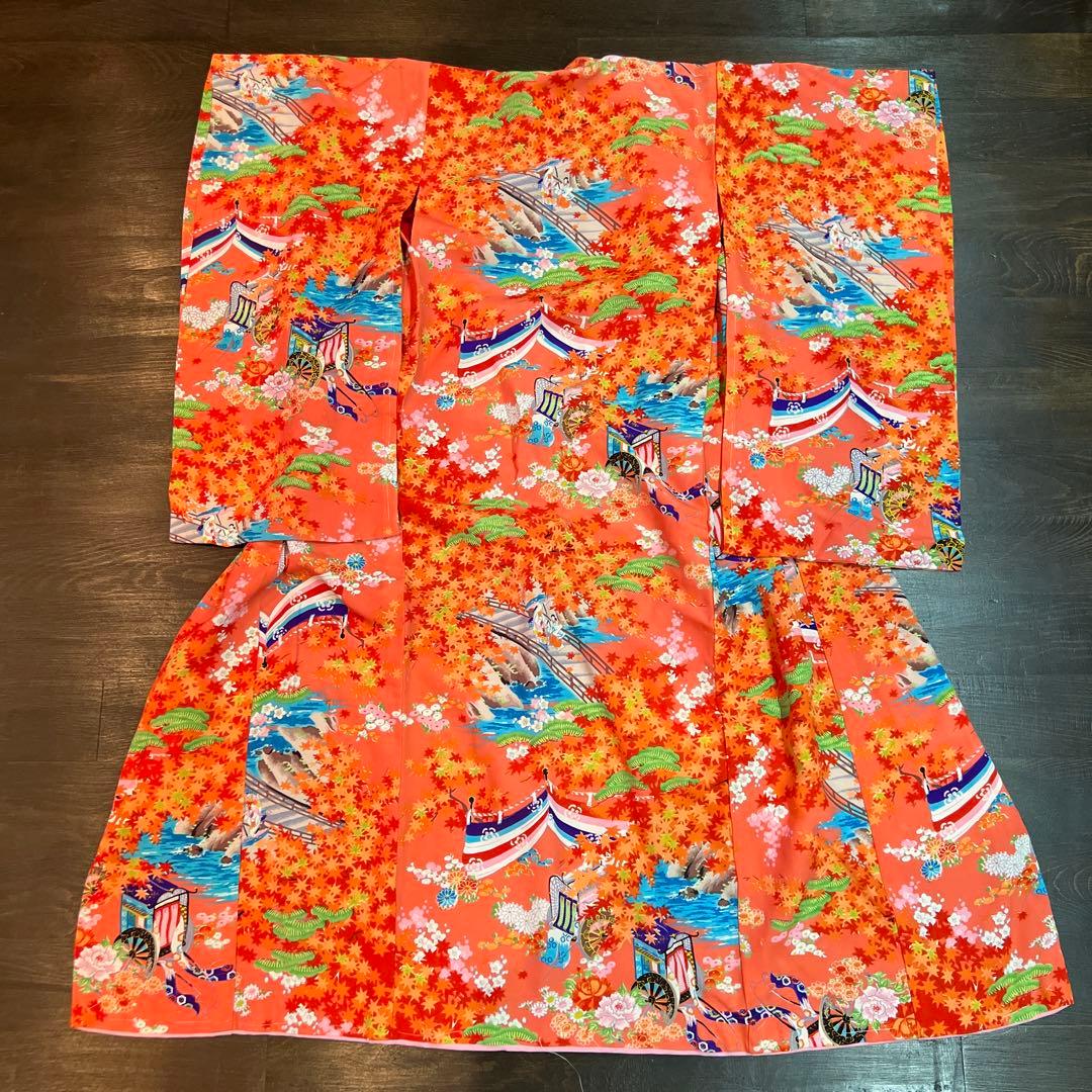 専用 お着物のみ アンティーク 逸品 七五三 三歳 着物 被布