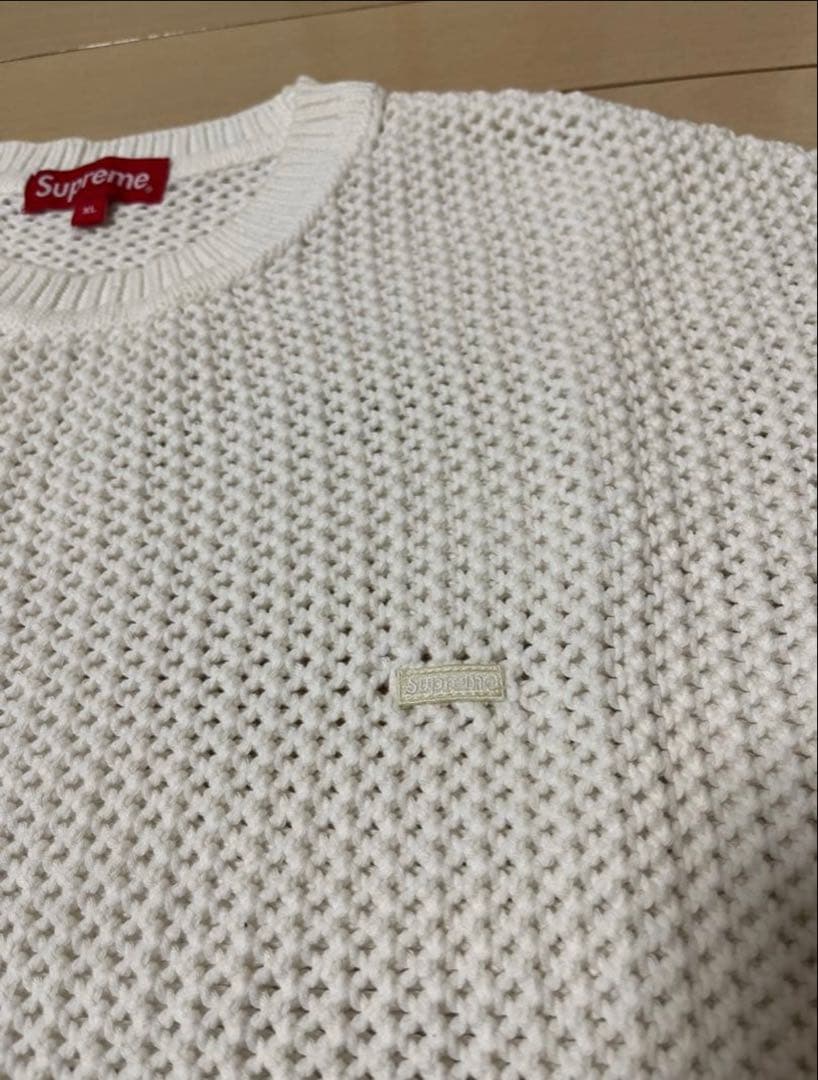 S*-様 Open Knit Small Box Sweater 白 XL