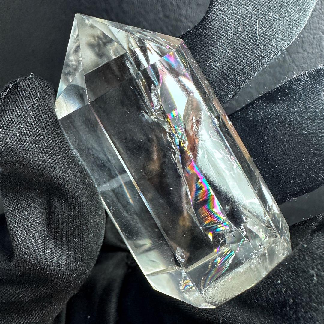 絶品❗アゼツライト☆レインボー☆ヒマラヤ水晶六角柱パワーストーン天然石A1265