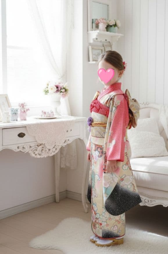 正絹☆古典調絵羽柄の着物単品