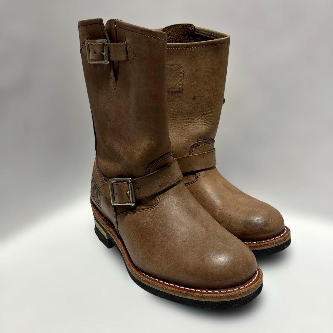 新品GT HAWKINS エンジニアブーツ／ホーキンス タン ベージュ ヌバック