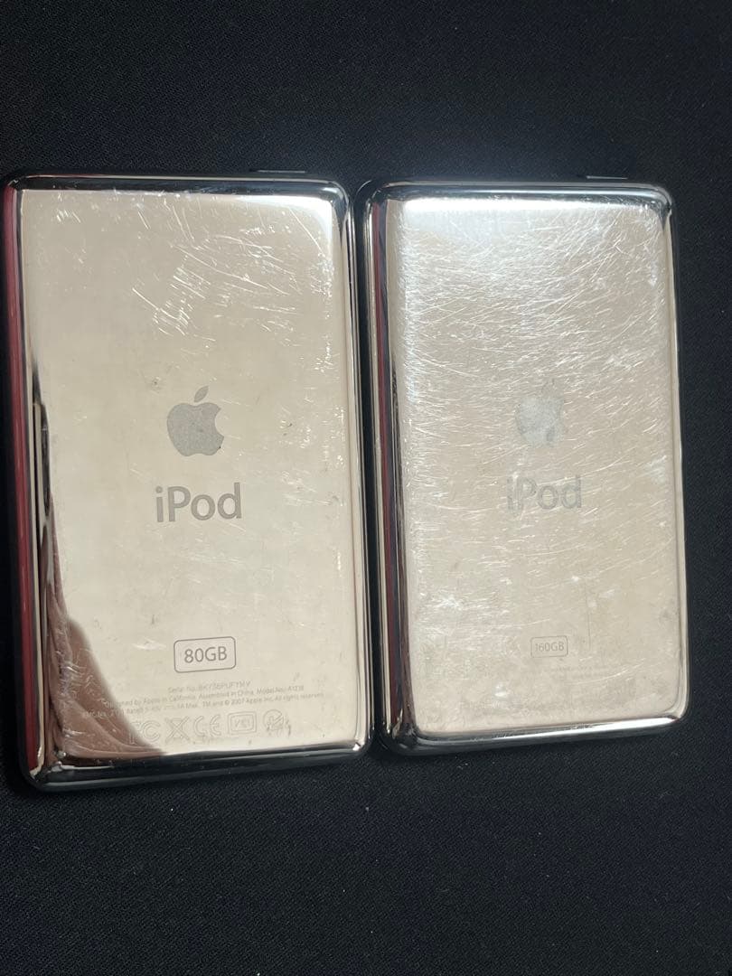 Apple iPod classic 160GB 80GBブラックシルバーセット