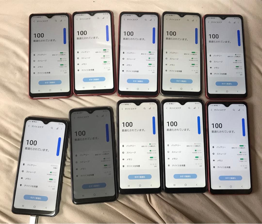 GALAXY A21 カラー3種類初期化済み10個docomo7