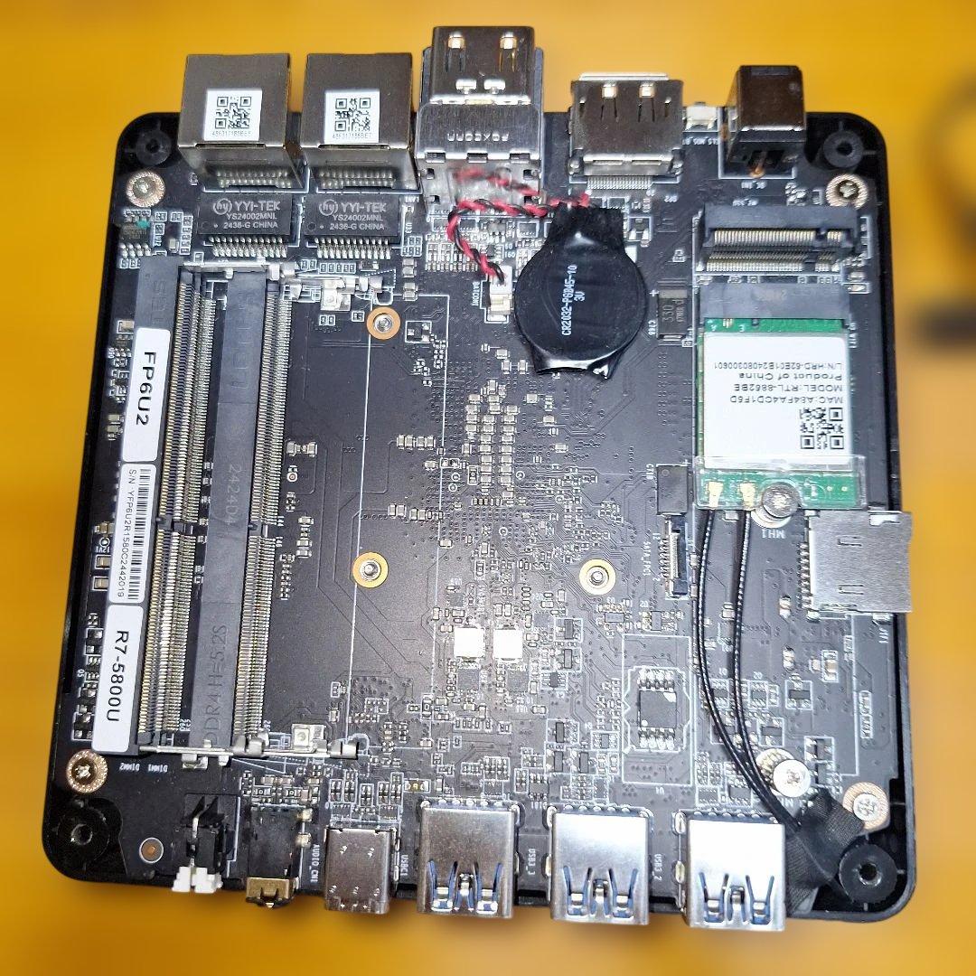 Ryzen 7 5800U ミニPC ベアボーン扱い