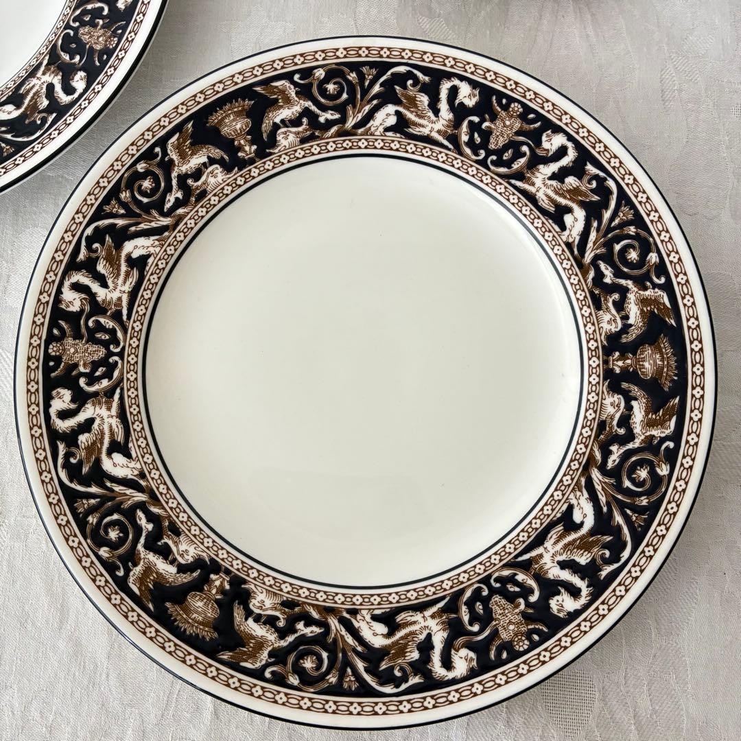 【】フロレンティーン　コバルト　プレート　6枚　20cm