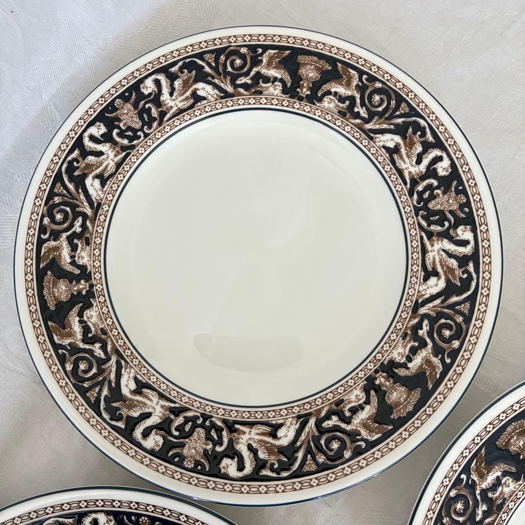 【】フロレンティーン　コバルト　プレート　6枚　20cm