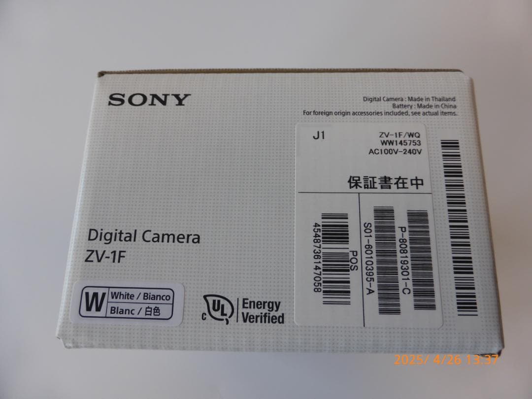 m*i様 新品未使用 SONY ZV-1F(W) 希少のホワイト 1年保証付き