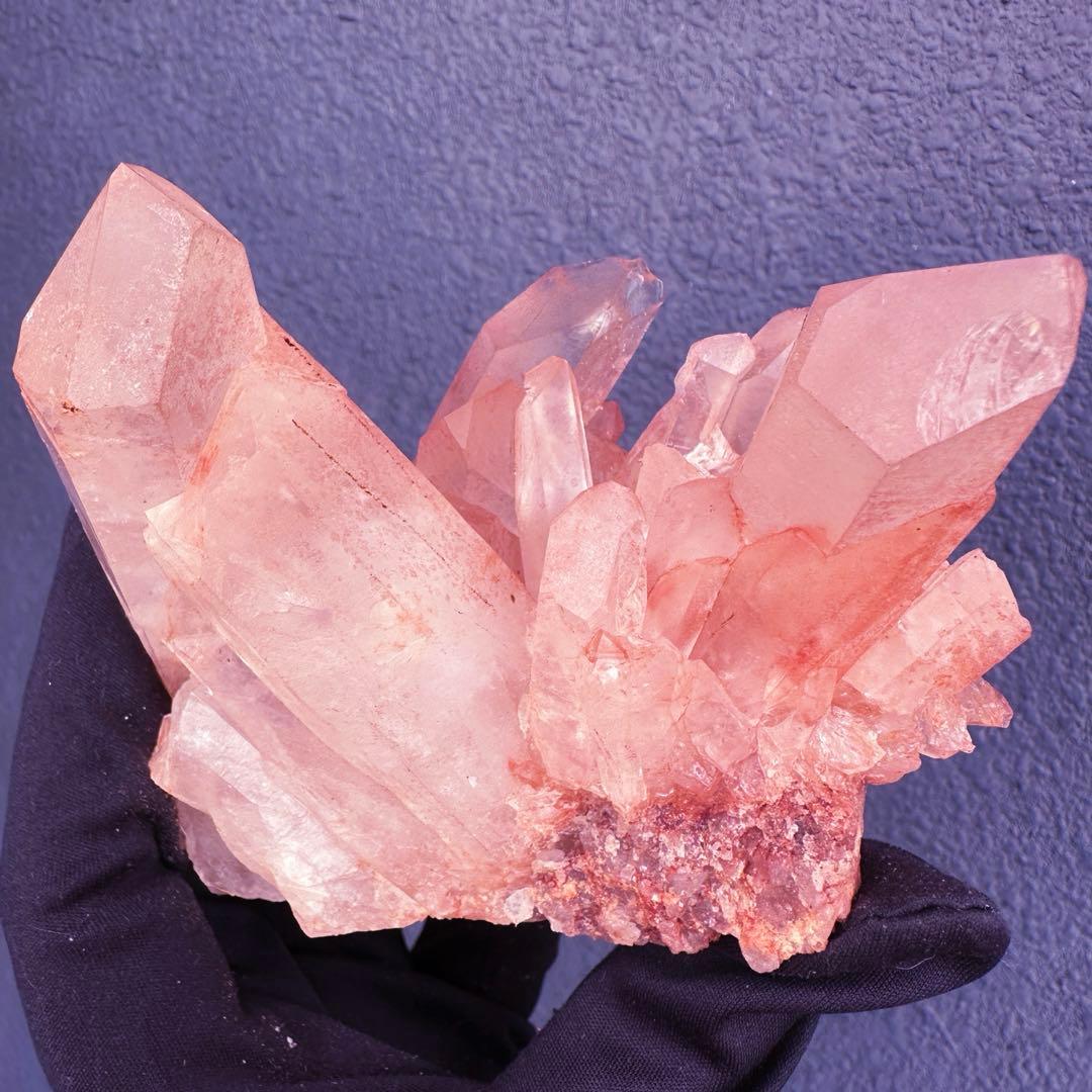 爆レア❗️浄化❗️超綺麗♡超強いパワー ピンク ヒマラヤ クラスター天然石A1467