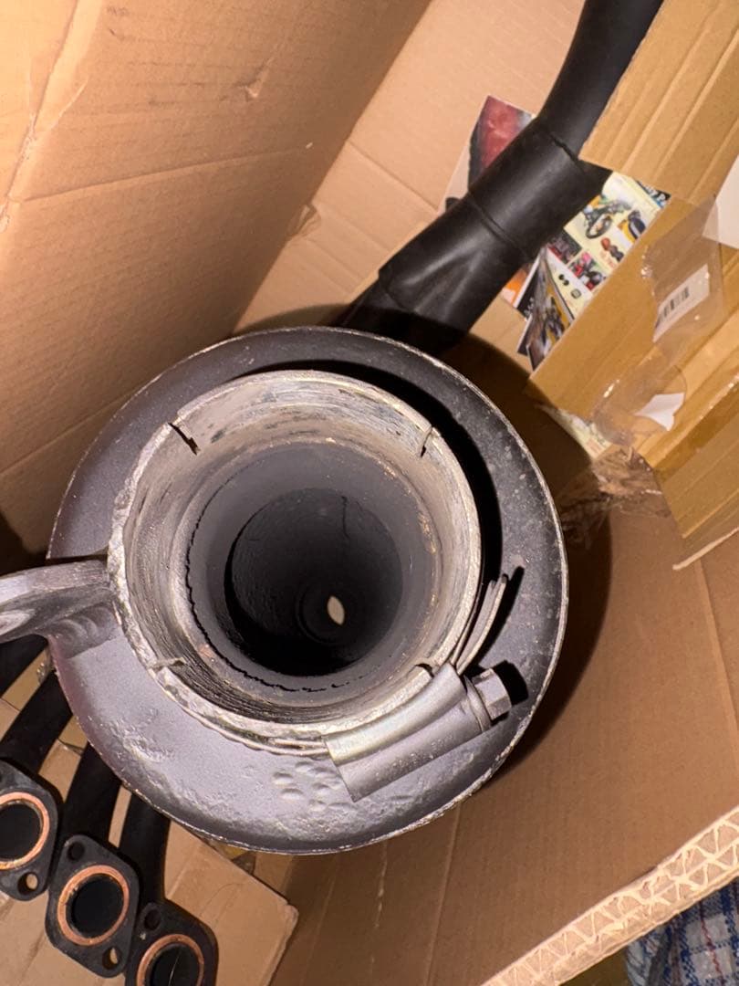 ASAHINAレーシングマフラー。サイレンサー付き。 フルエキゾースト