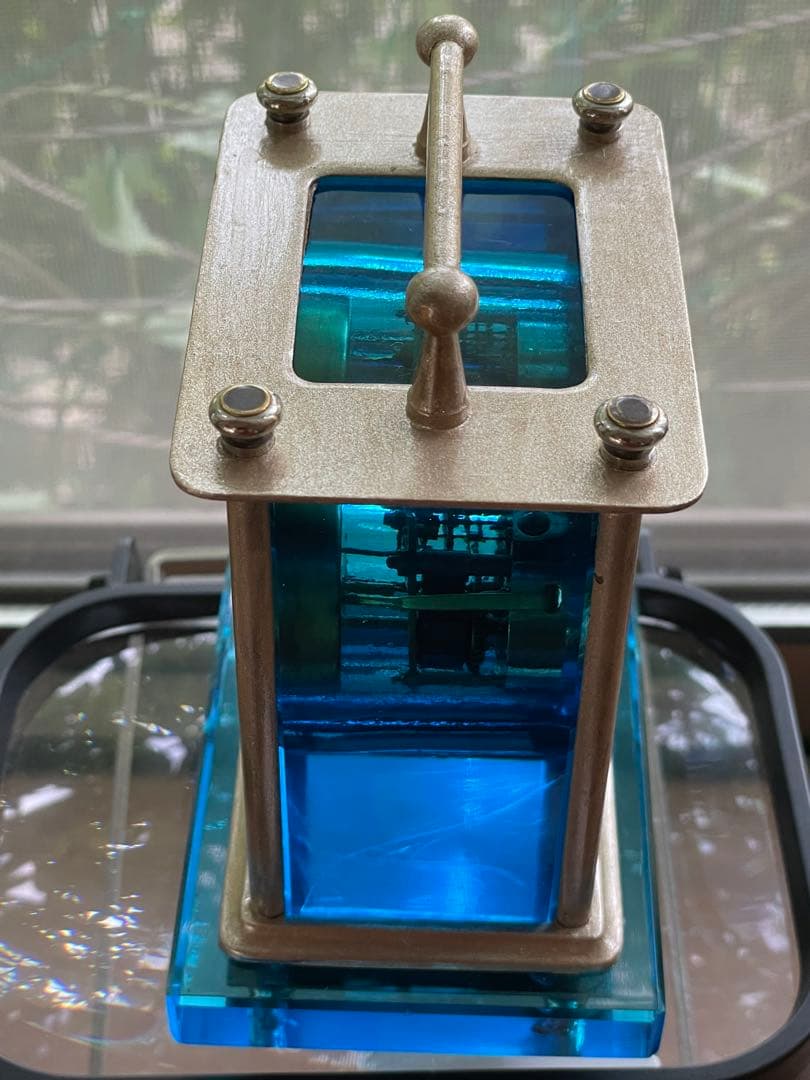 精工舎　ガラス時計　OH済品　オーシャンブルー　ジャンク扱い出品