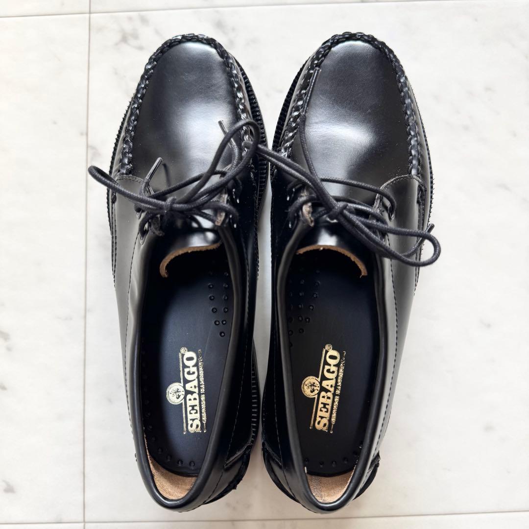 【美品】SEBAGO セバゴ ローファー レザー モカシン ブラック 23.2
