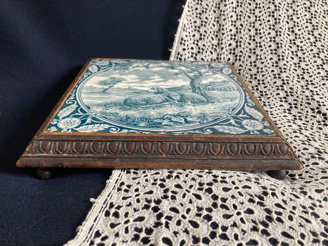 ジアン窯 Gienトリペット フランス　アンティーク