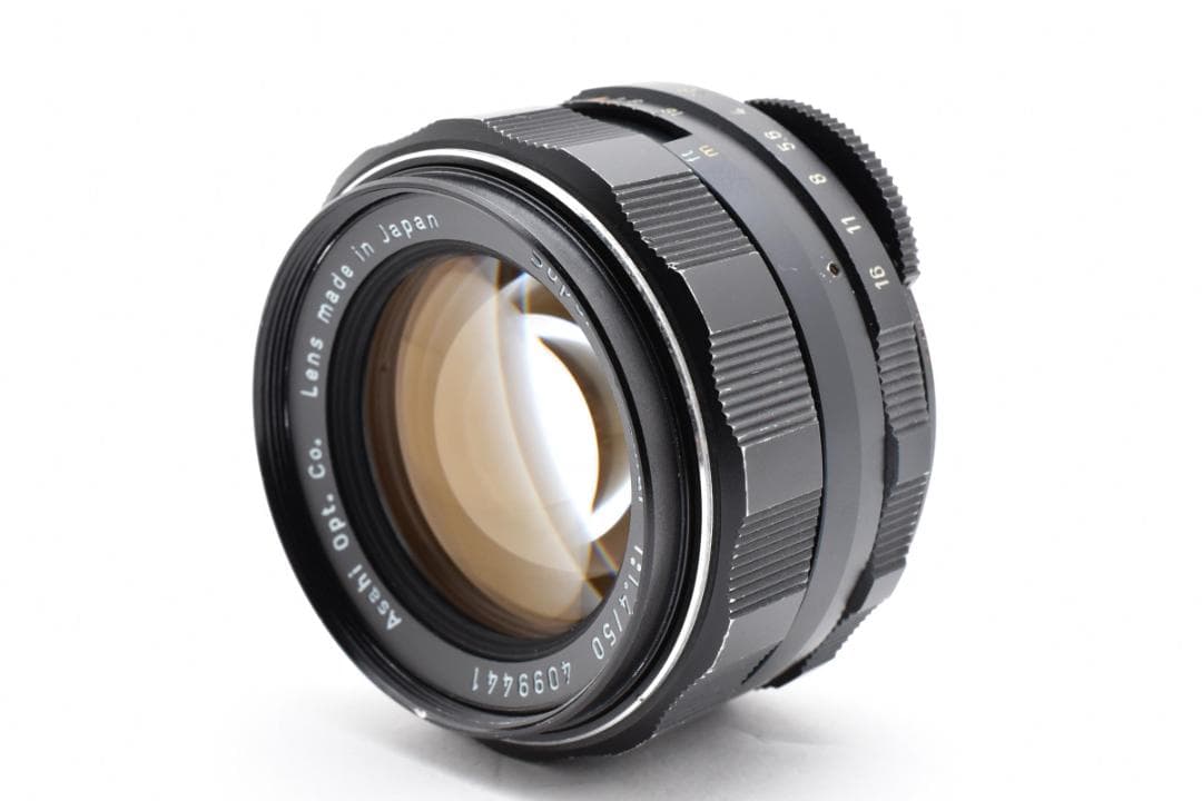 【黄変なし】Super Takumar 50mm F1.4 フード付 C112