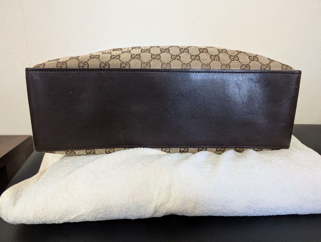 ラビット GUCCI GGキャンバス トートバッグ ベージュ/ブラウン