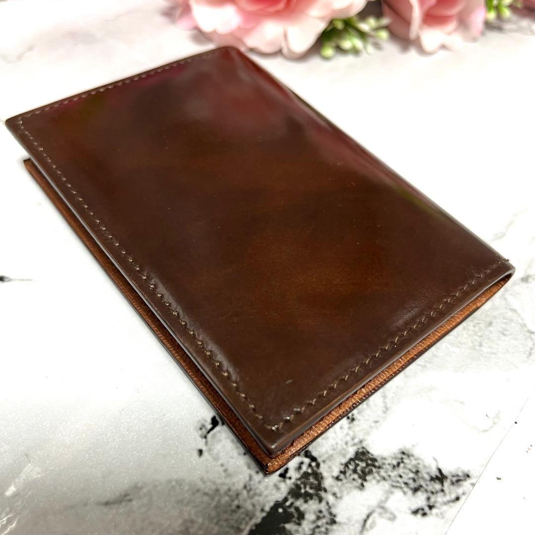 【極美品】ダンヒル 名刺入れ カードケース パスケース 本革 ブラウン