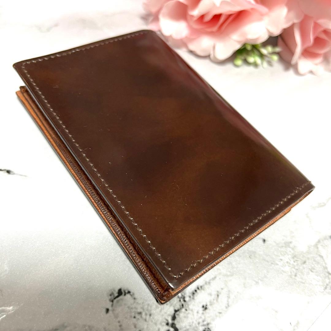 【極美品】ダンヒル 名刺入れ カードケース パスケース 本革 ブラウン