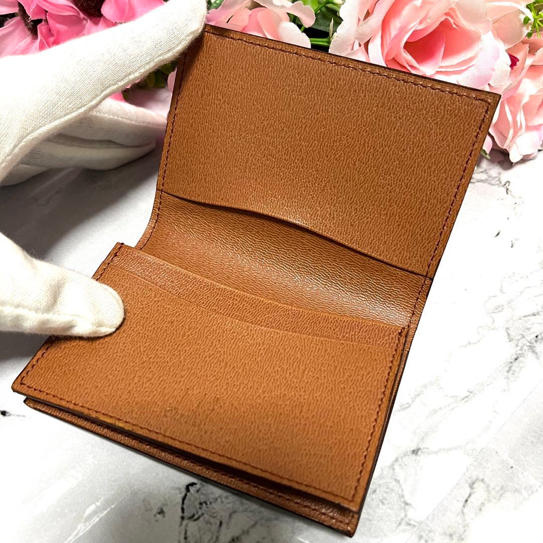 【極美品】ダンヒル 名刺入れ カードケース パスケース 本革 ブラウン