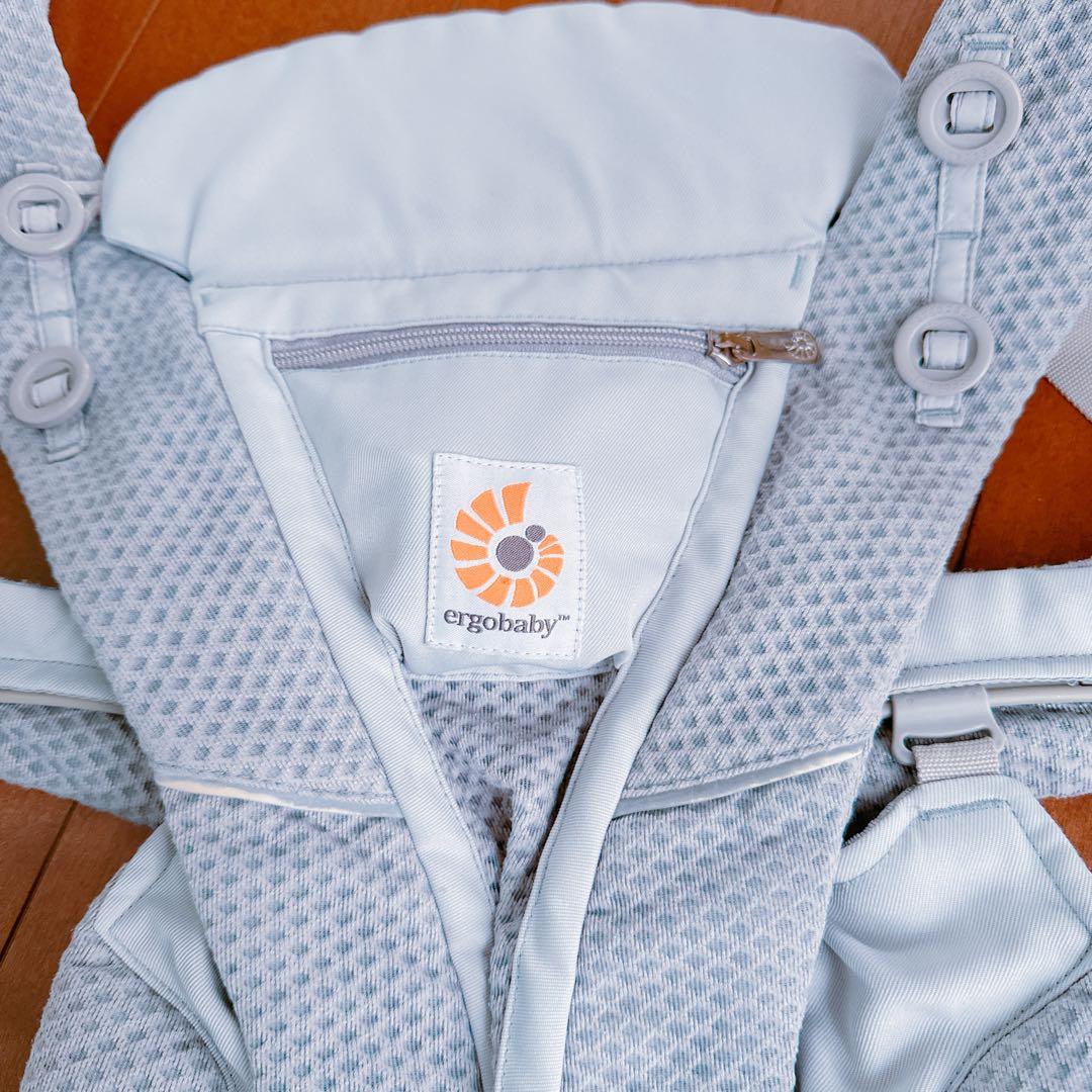 ergobaby エルゴ　オムニブリーズ 抱っこ紐　パールグレー　ポーチ付き