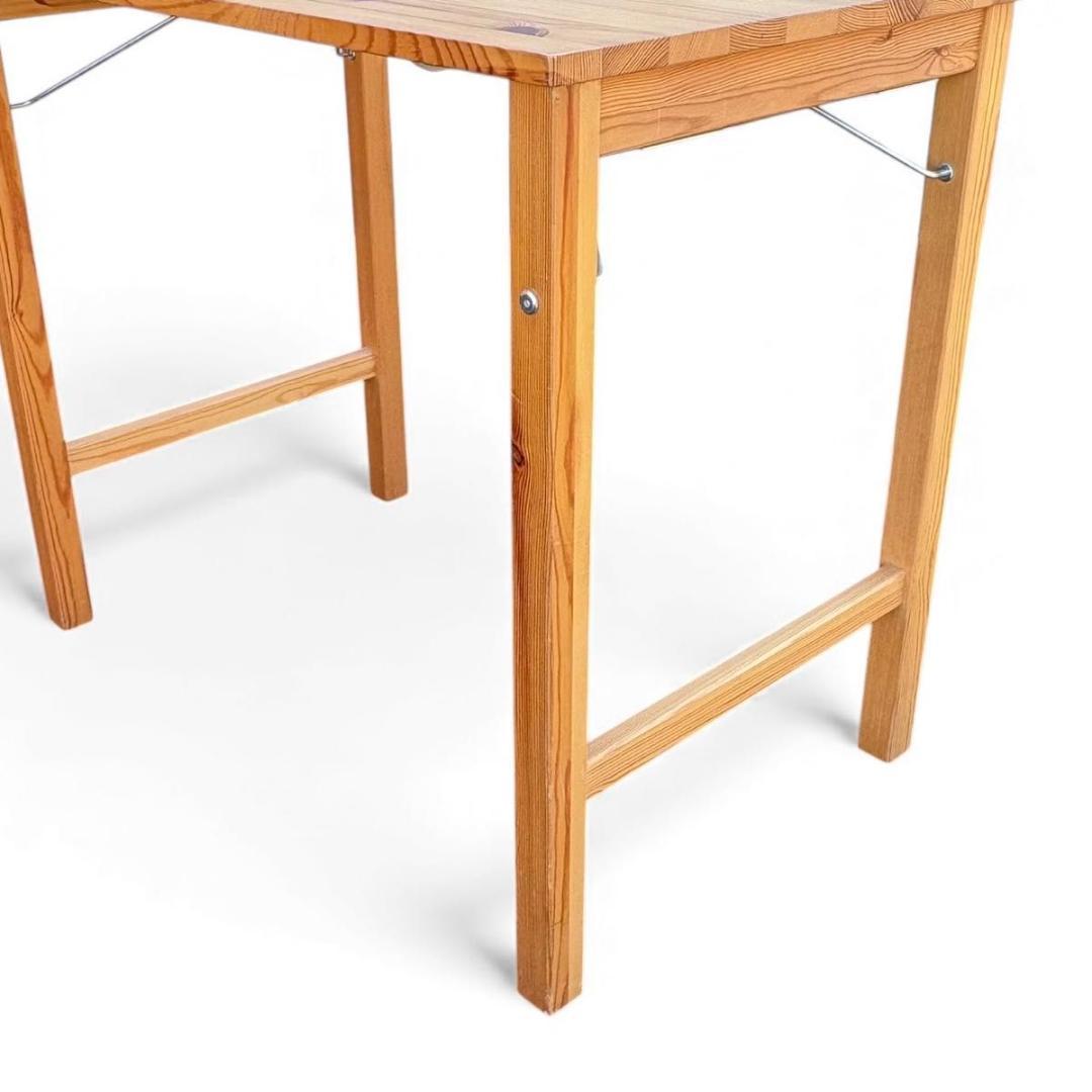 美品 無印良品 MUJI 折りたたみデスク デスク テーブル 天然木 廃盤