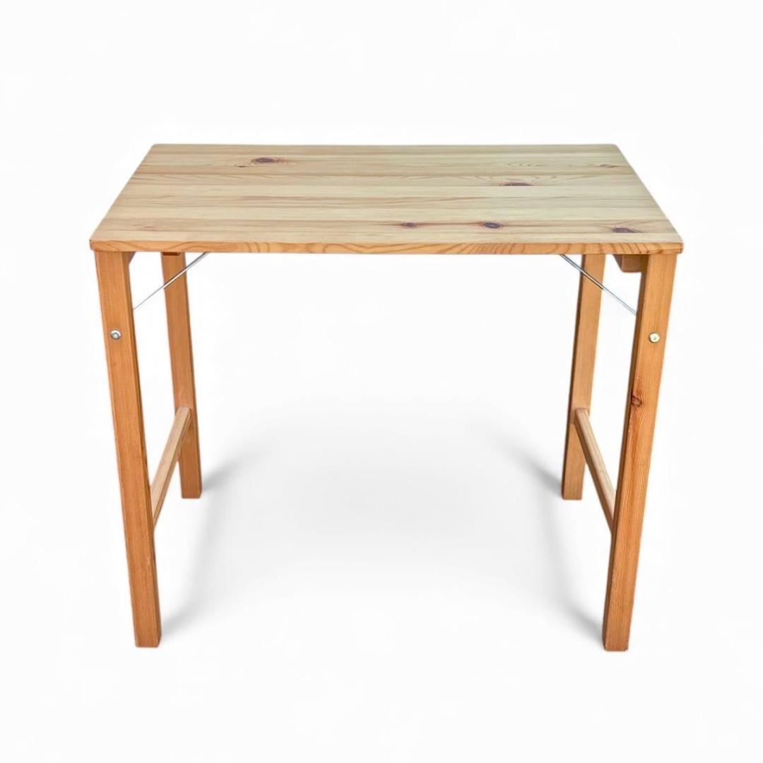 美品 無印良品 MUJI 折りたたみデスク デスク テーブル 天然木 廃盤