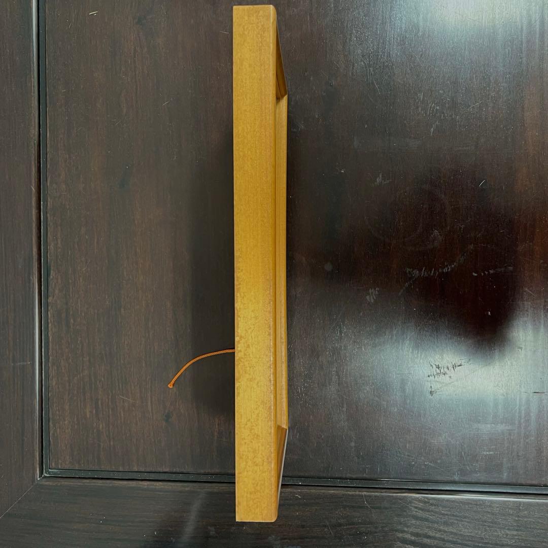 源右衛門作 月の砂漠 染錦陶板 額装 有田焼