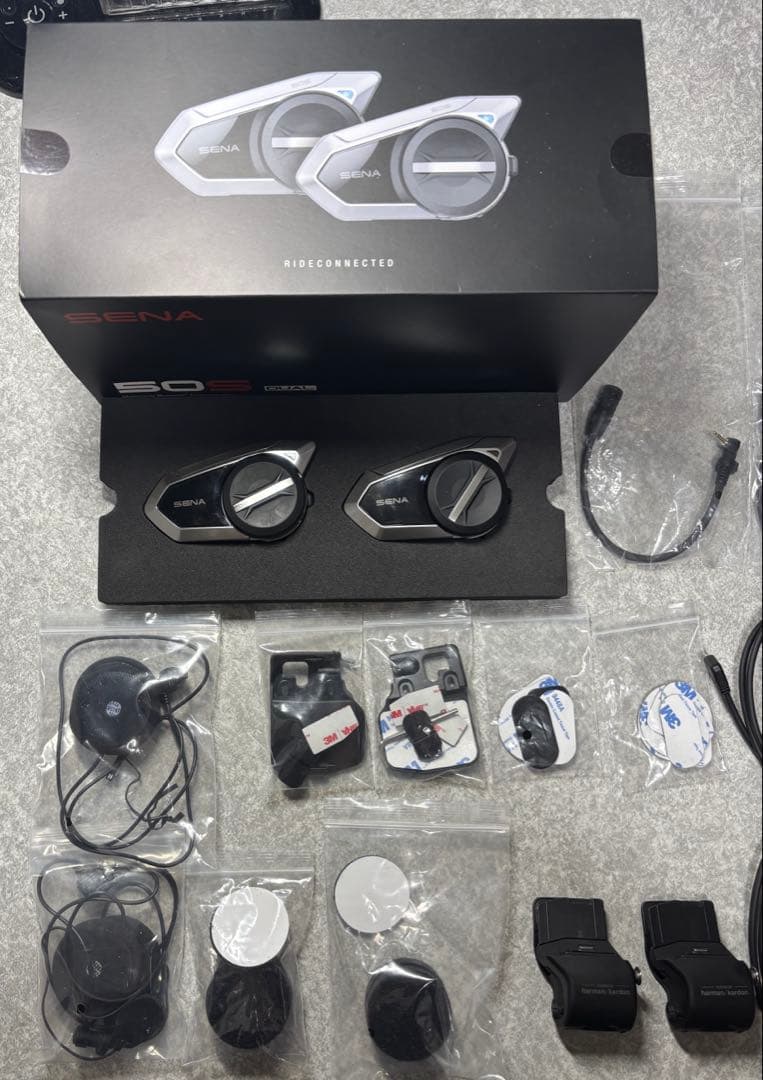動作確認済み SENA 50s デュアルパック ※ワイヤーマイク1つ欠品