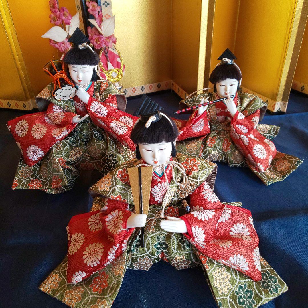 お雛様 ひな人形 雛祭り 五人囃子 三人官女 仕丁 随身 小道具付