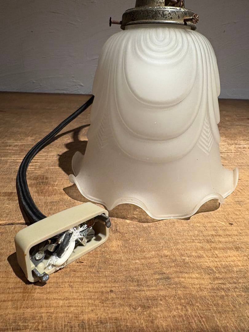 アンティーク　フリルペンダントライト