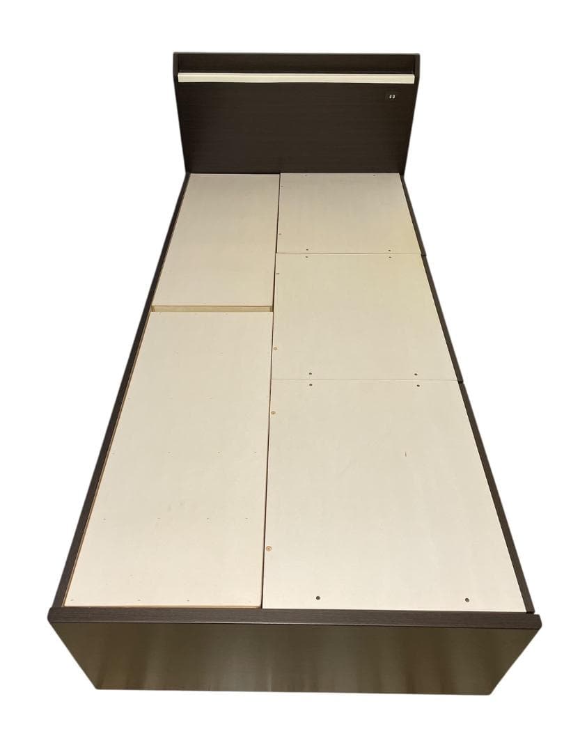 大阪京都限定 美品 ニトリ ベッドフレーム 収納4つ付き シングルサイズ