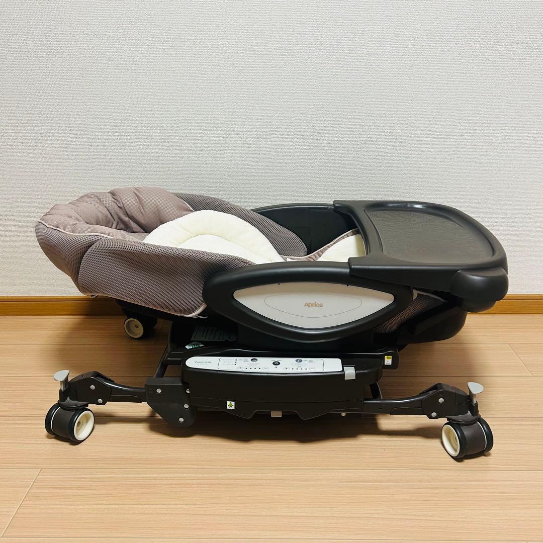 【洗濯済】aprica アップリカユラリズムオートネオカンタービレハイローチェア