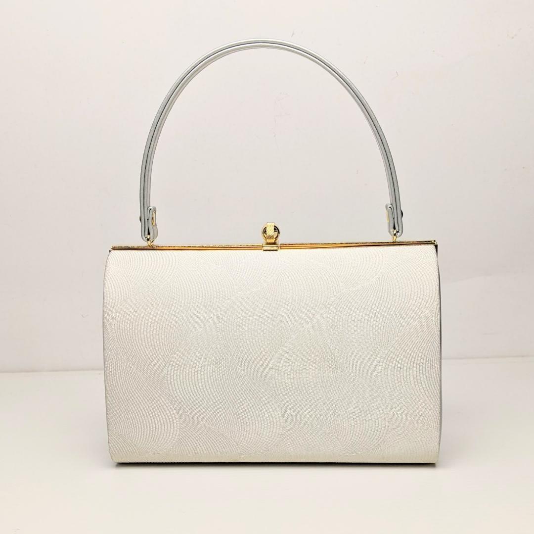 和装 草履バッグセット フォーマル 帯地 シルバー Lサイズ wsale
