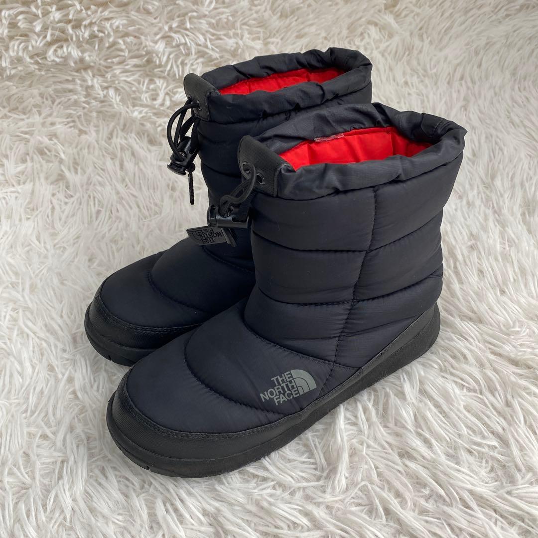 ノースフェイス　スノーブーツ　ヌプシ　ブーティ　ブラック　レッド　23